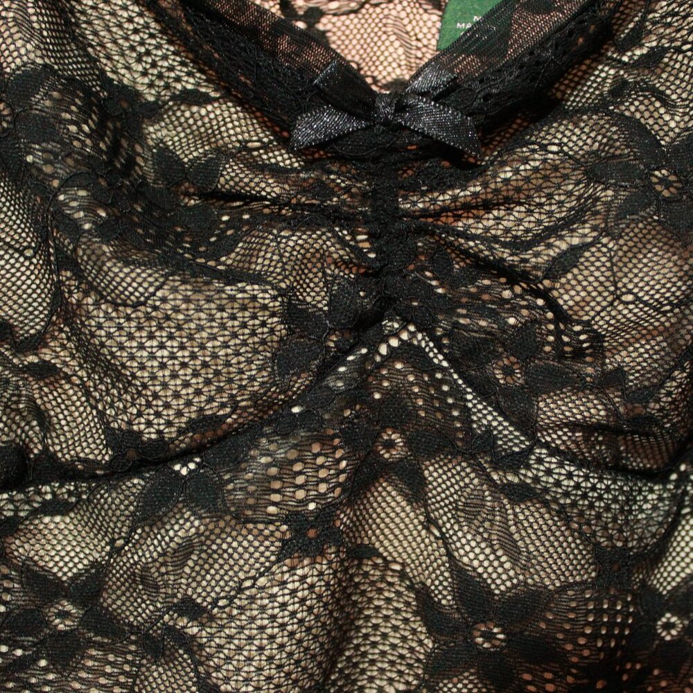 NWT Wild Fable Women's Lace Tank Top Black Size Medium - Picture 4 of 6